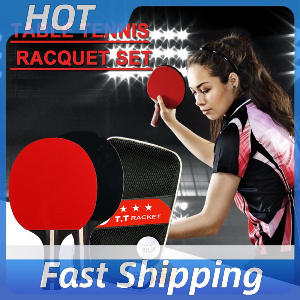Ping Pong Ball Set - Ping Pong Racket 2 Rackets &