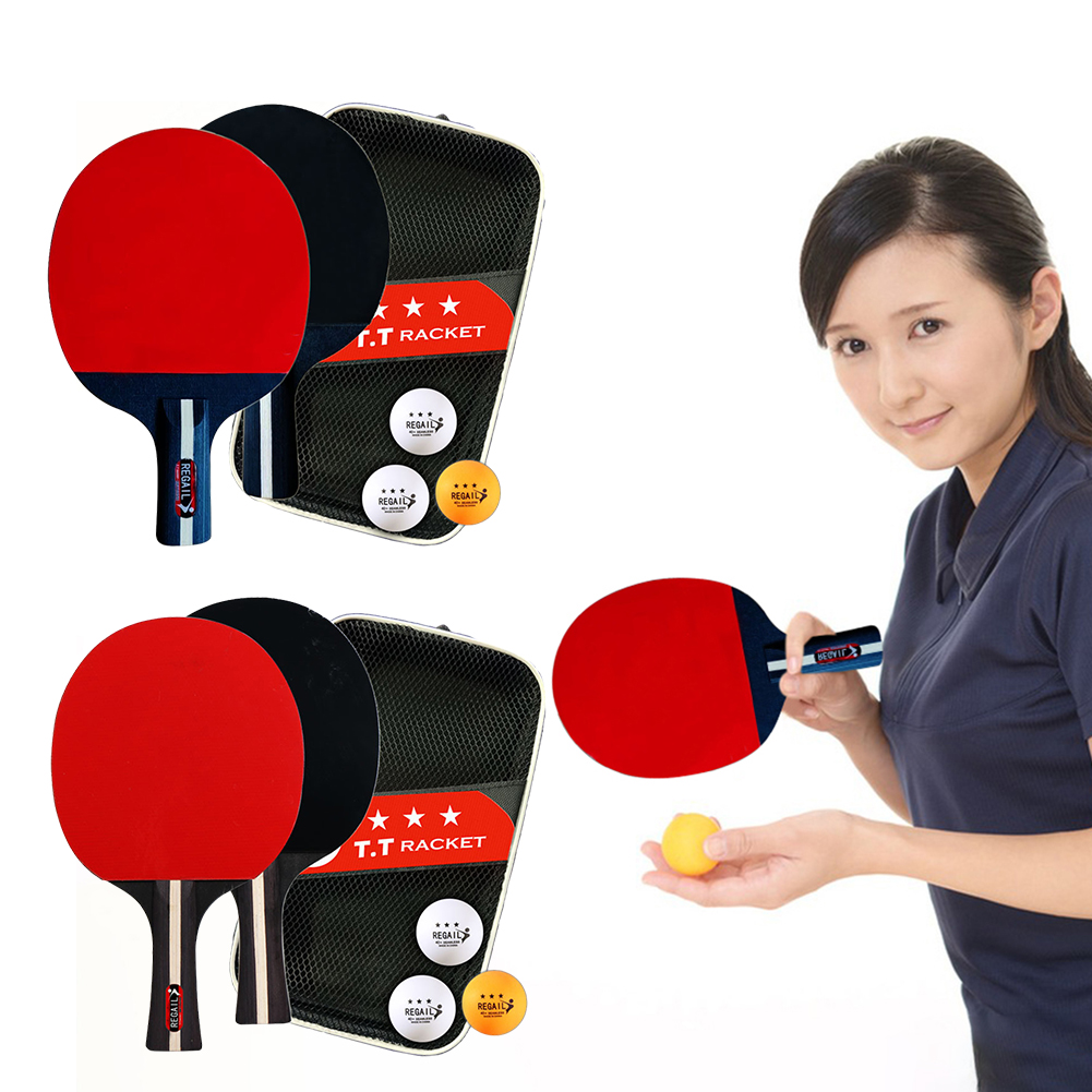Ping Pong Ball Set - Table Tennis Racket 2 Rackets &
