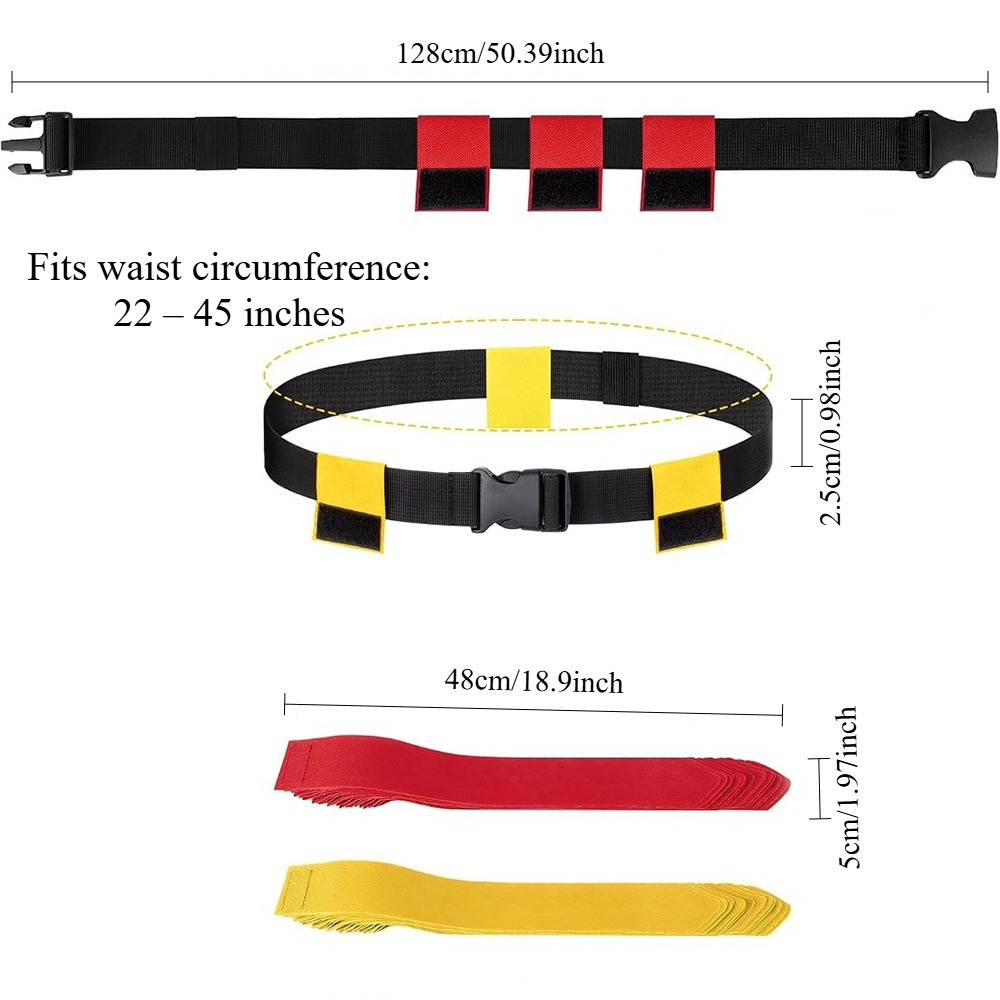 6PCS Flag Football Belts Set A - Sports Equipment Set 评论和价格