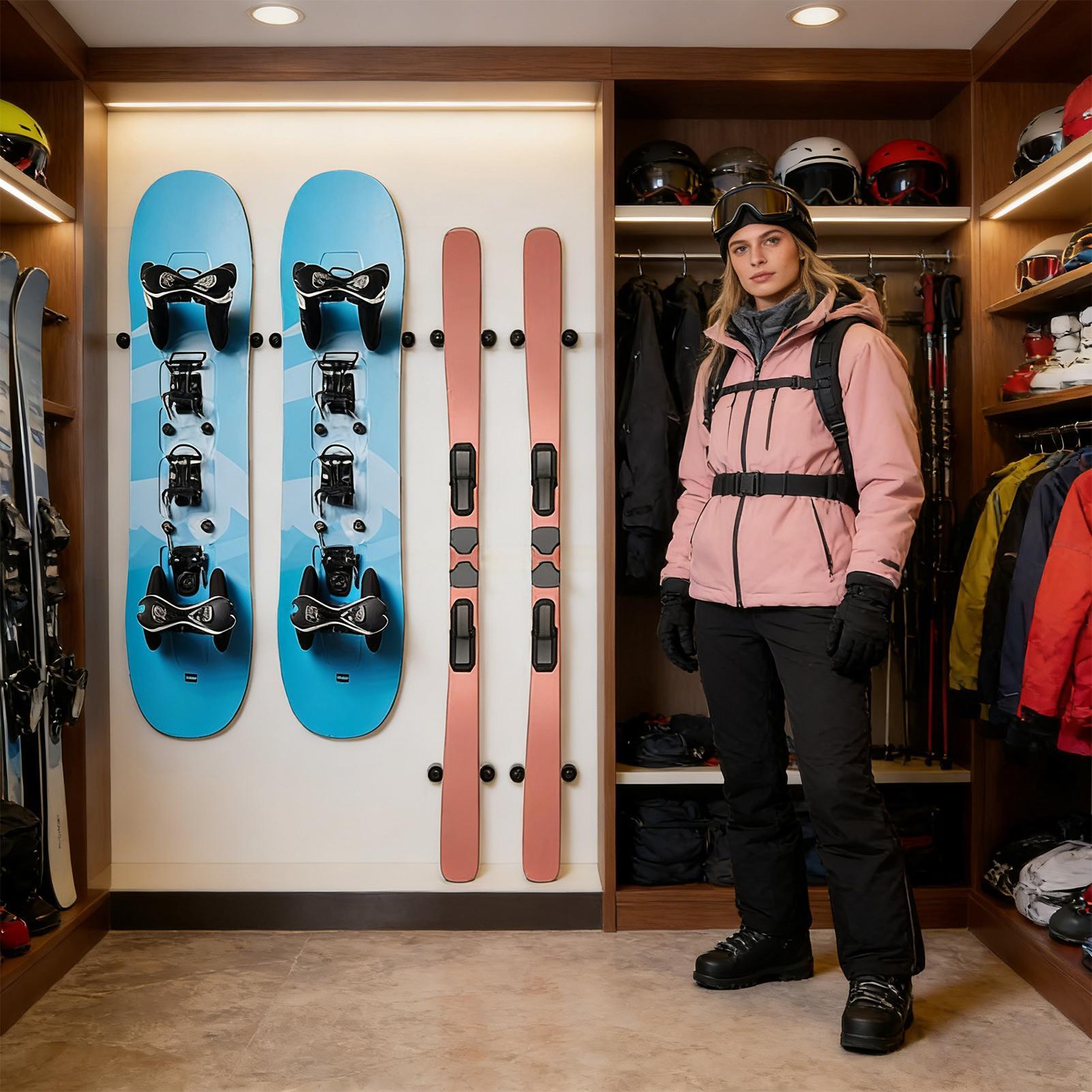 Ski Wall Mount Vertical Snowbo - Sports Equipment Shop 评论和价格