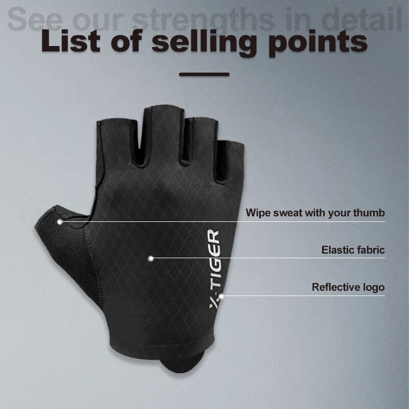 X-TIGER Cycling Gloves Half Fi - X Sports Equipment 评论和价格