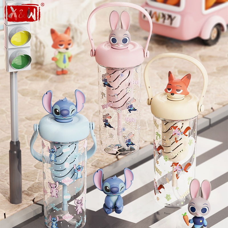 X&W Zootopia Straw Water Bottl - X Sports Equipment 评论和价格