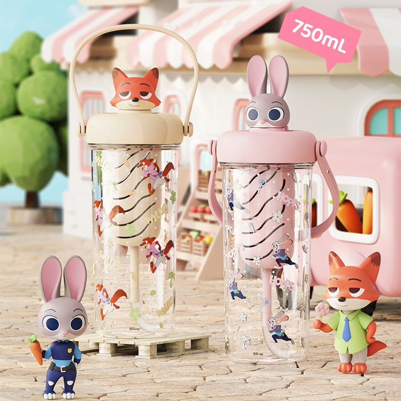 X&W Zootopia Straw Water Bottl - X Sports Equipment 评论和价格